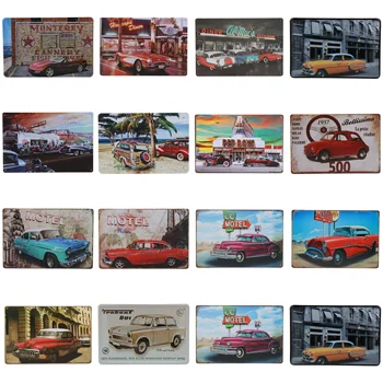 

Cuba Shabby Metal Tin Signs Metal Poster Car Bus Motel Wall Decor Retro Wall Stickers For Pub Garage Funny Tin Poster Plaque