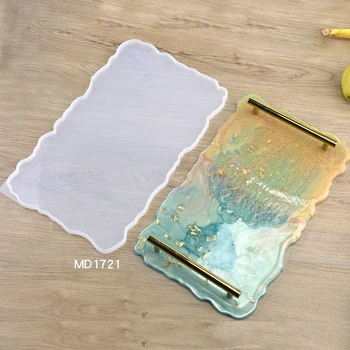 

Large Silicone Tray Fluids Artist Mold Irregular Coasters Epoxy Resin Art Supplies Make Your Own Tray Resin Mold DTT88