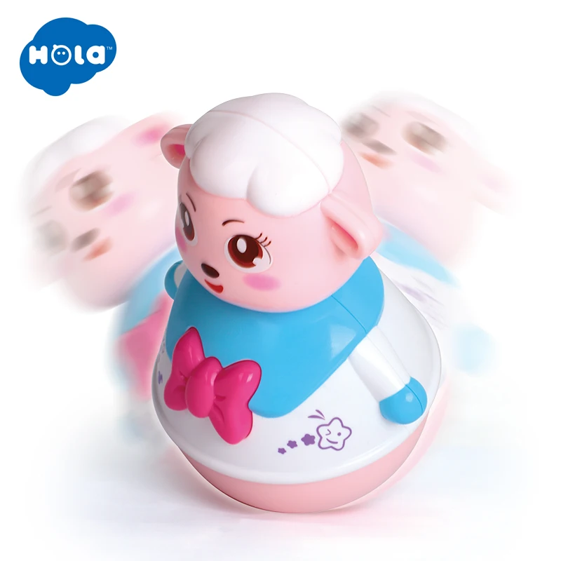 HOLA TOYS 967 детские игрушки неваляшка игрушка с музыкой и мигающими огнями кивающая