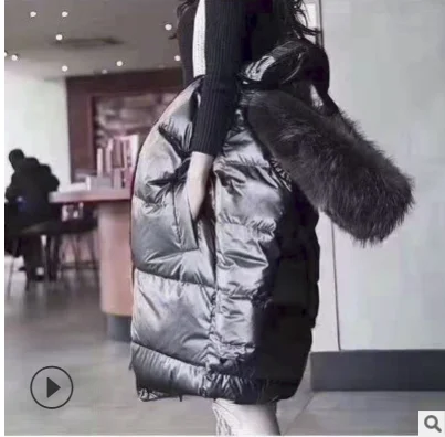 SILVER WITHGREY FUR Парка женская куртка Женское зимнее пальто женская теплая парка с капюшоном Женская куртка длинное пальто парки 4 цвета - Цвет: SILVER WITHGREY FUR