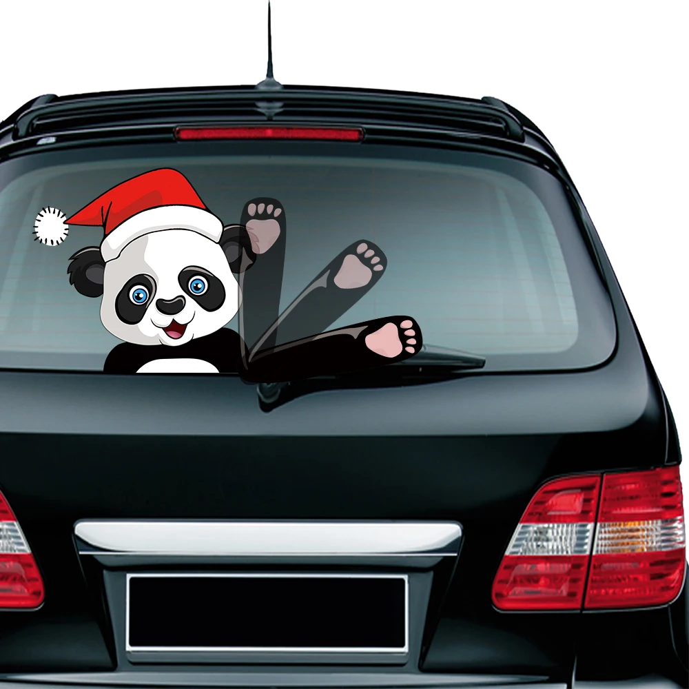 

Panda Car Stickers Rear Windshield Colorful Auto Decal PVC Automobiles Decals for Cars Decoration Removable Reusable Washable