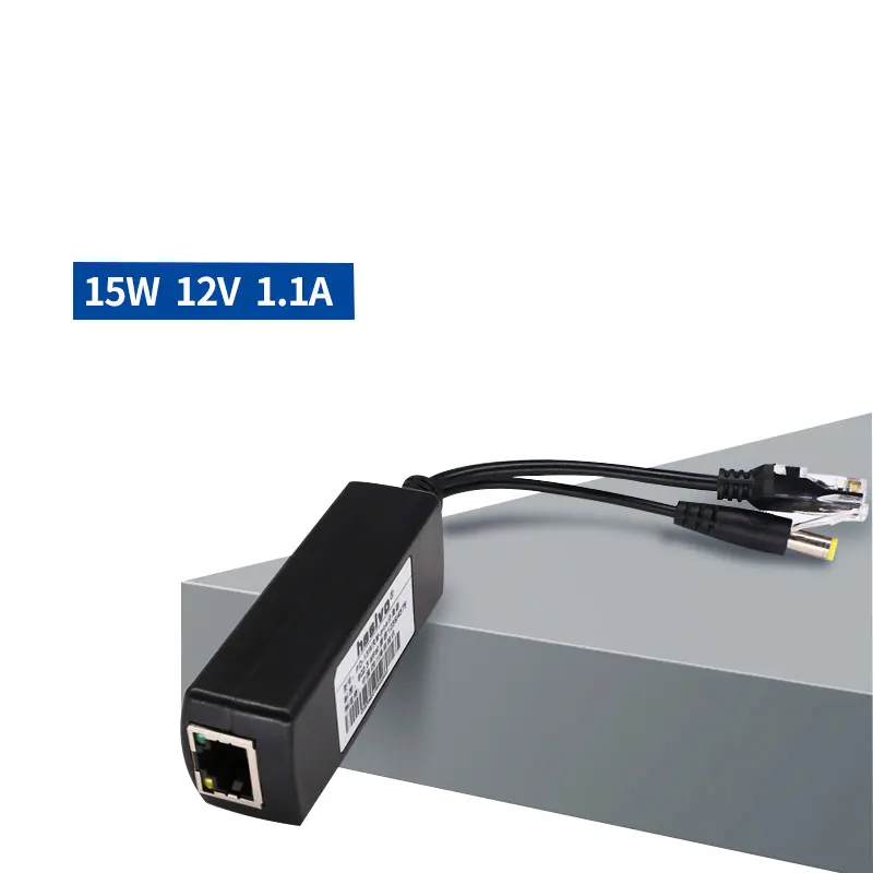 Активный сплиттер PoE 48V to 12V 15W IEEE802.3af/at | Безопасность и защита