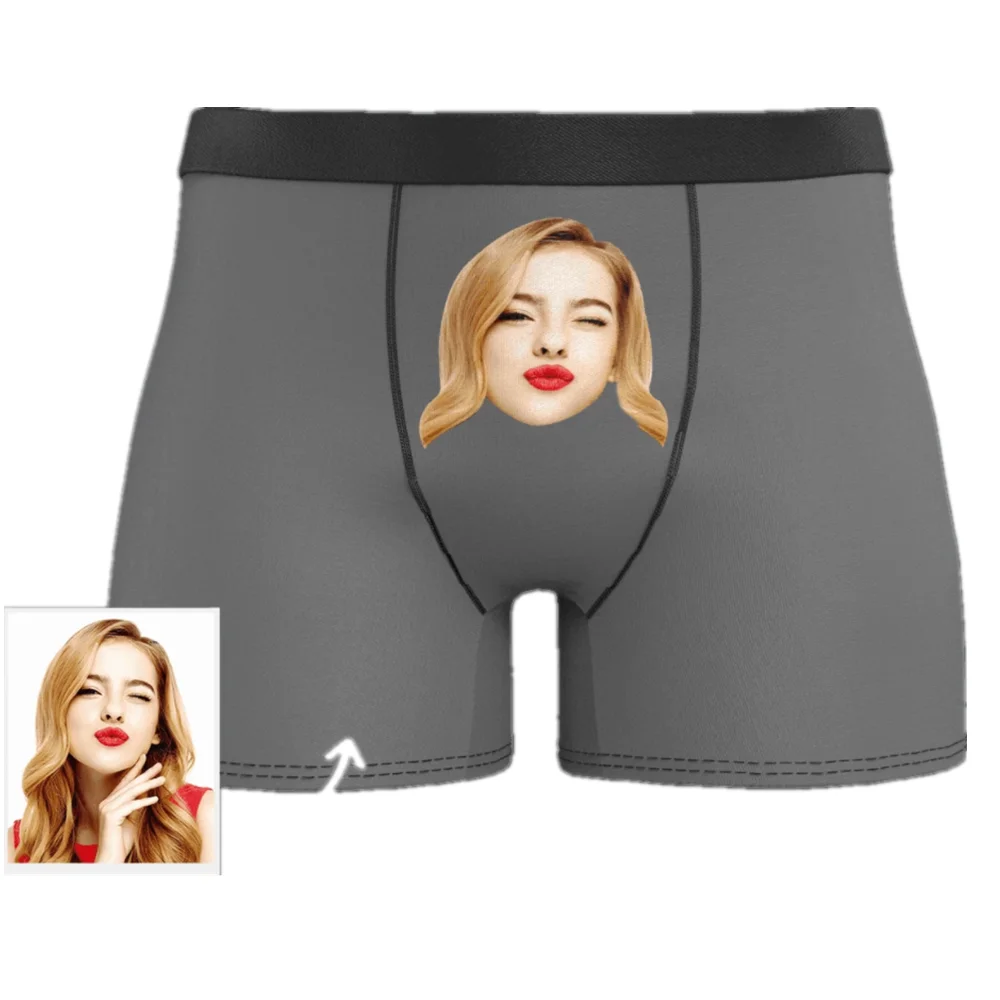 Custom Style 25 Смешное Лицо мужские шорты на заказ фото боксеры на тело для бойфренда День святого Валентина для мужчин трусы для дня рождения уникальное нижнее белье подарок - Цвет: Custom Style 25