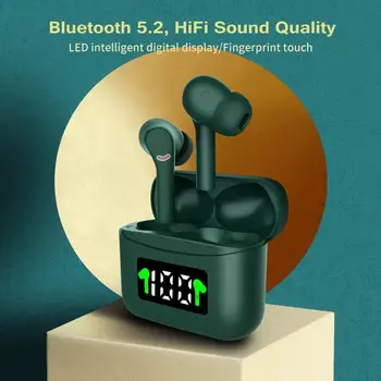 

Wireless Headphones Bluetooth 5.2 Earphones LED Display 9D Stereo Sports Waterproof Earbuds Touch Control Headsets