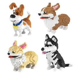 Blocs de construction pour enfants, 2525 pièces, jouet, bricolage, Animal, chiot, Mike, modèle de chien, à assembler, cadeau, sans boîte 