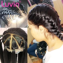 Luvin прямые бесклеевые полностью кружевные человеческие волосы парики 180 плотность HD прозрачный бразильский длинный парик предварительно выщипанный с детскими волосами