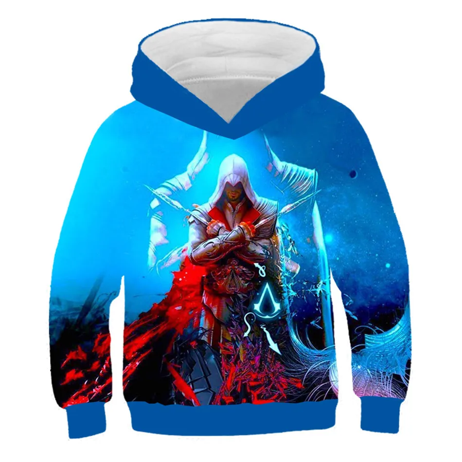 Goede 4 13 jaar 2019 Kids Assassins Creed Streetwear 3D Hoodies Kleding Jongens Meisjes Spel Sweatshirt Kinderen Hip Hop Trui hoodie