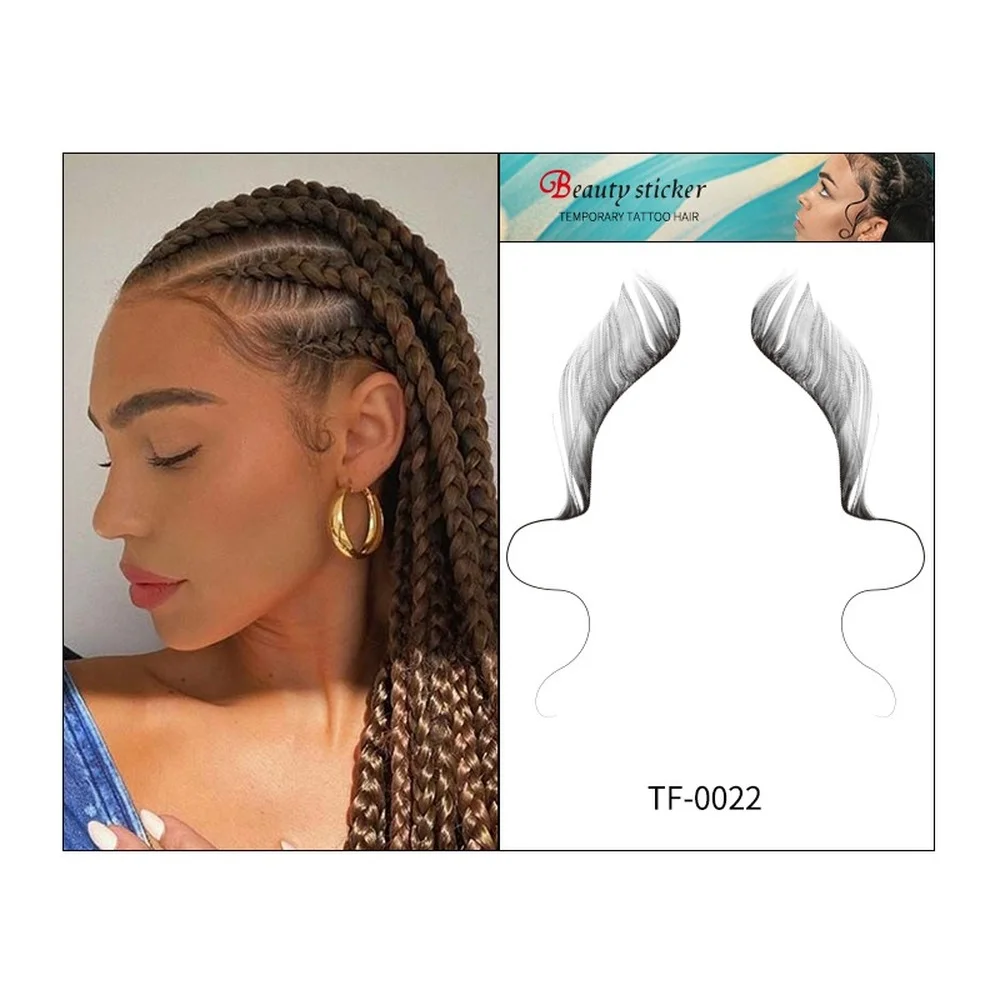 

Baby Hair Line Tattoo for Girls Custom Baby Hair Edge Tatto Sticker Tatuajes Temporales Body Makeup Waterproof temporary tatoo