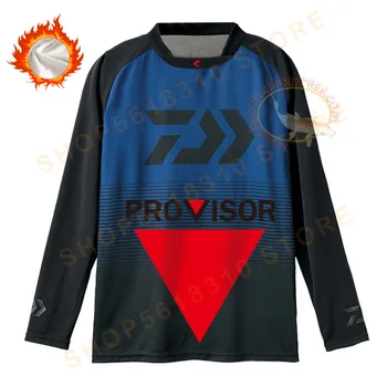 

2020 New DAIWA Fishing clothes Thermal Fishing Sweater DAWA Thicken Winter Fleece Fishing Jersey Long Sleeve Fishing Sweatshirt