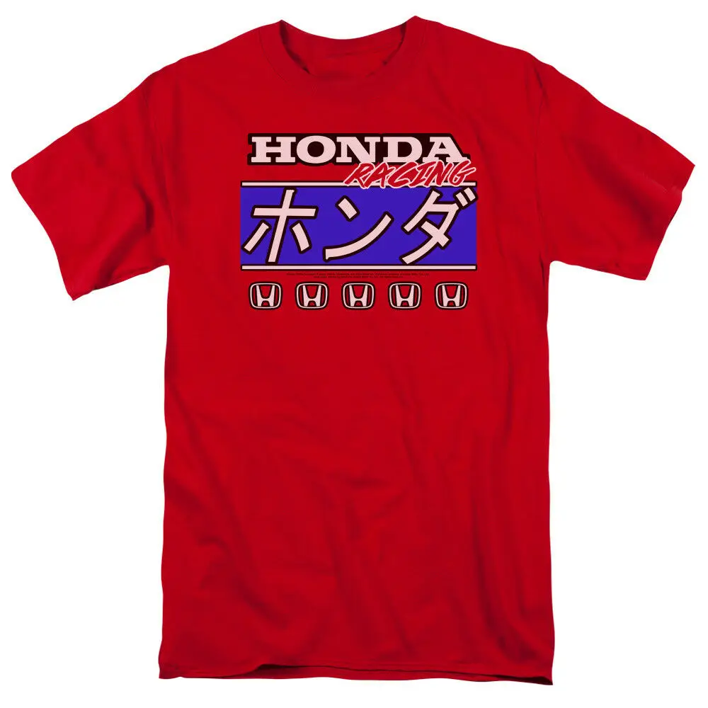 

Honda Racing Mens T-Shirt Kanji Text JDM Red Tee