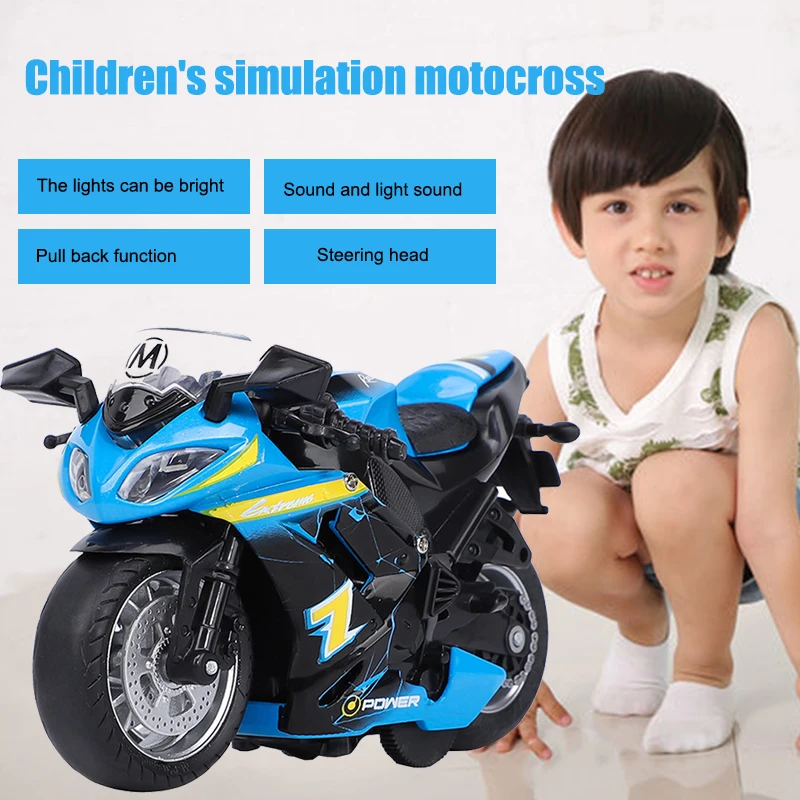

Ephex Small Light Automation Simulation Motorcycle Cool Music Off-Road Inertial Car Fashionable Alloy Interactive Developmental