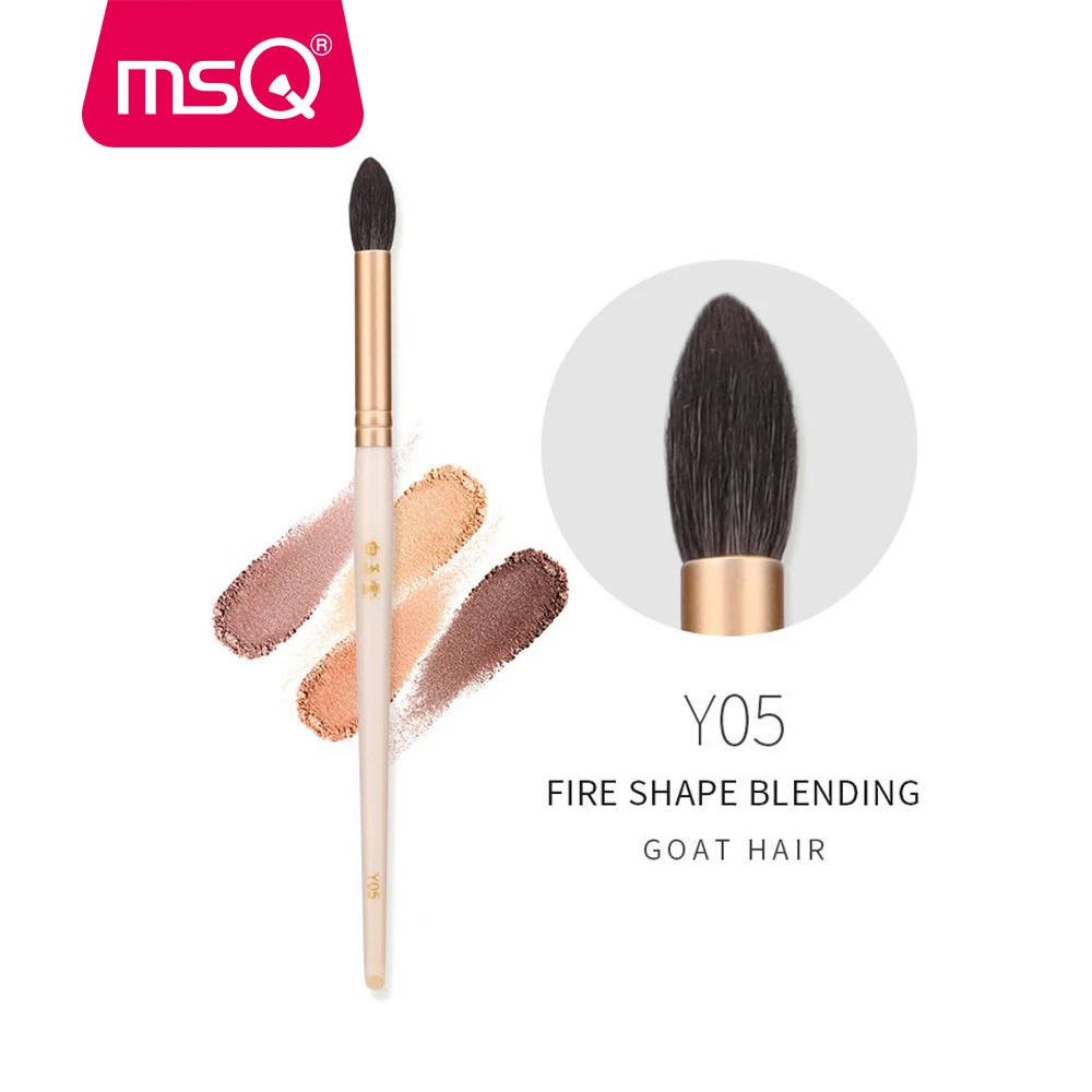 

MSQ Single Makeup Brushes Set Eyeshadow Blending Eyes Shader Highlighting Make Up Brushes Natural Goat Hair