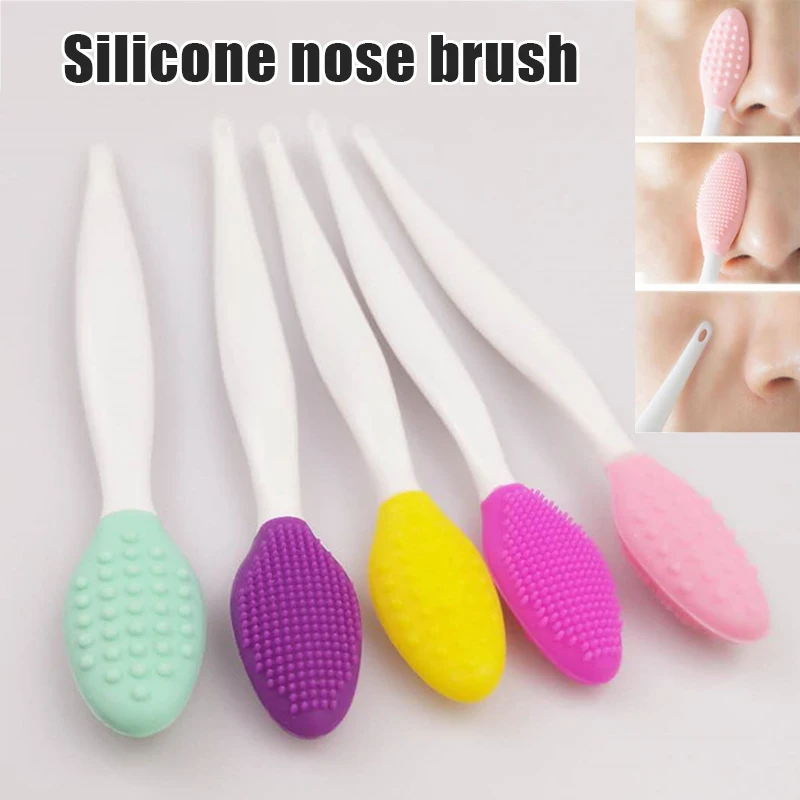 

2Pcs Silicone Face Cleaner Brush Exfoliating Blackhead Facial Cleaning Tool WH998