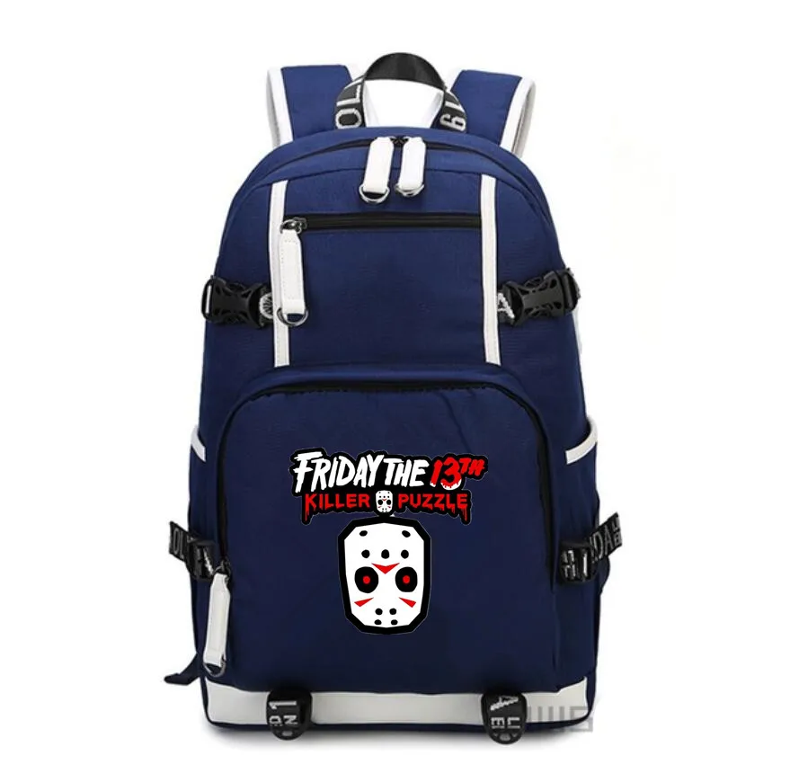 Friday the 13th рюкзак холщовые школьные сумки Джейсон Вурхиз сумка на плечо печать дорожные сумки ноутбук рюкзак для детей