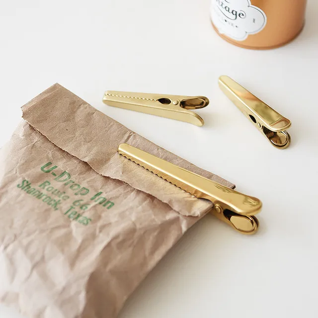 Északi Stílusú Fém Arany Kacsa Klip Hosszú Farok Konyha Tároló Étel Snack Pecsét Tömítő Táska - Image 4