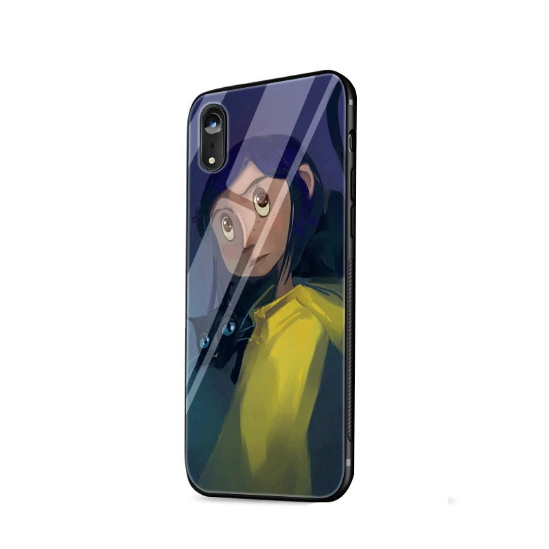 Стеклянный чехол для телефона из ТПУ стекла для iPhone 5 5S SE 6 6S 7 8 Plus iPhone 11 Pro XR X XS максимальный чехол Movie Coraline - Цвет: G12