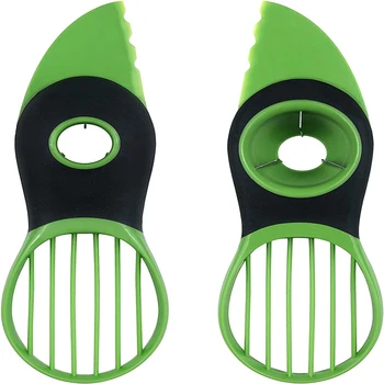 

3 In 1 Avocado Slicer Peeler Multifunctional Avocado Cutter Tool Fruit Peeler Cutter Suitable for Fruit Salad in Home Kitchen