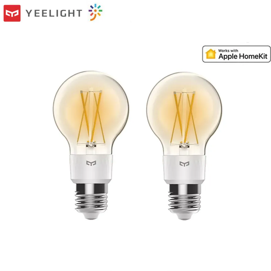 Новейшая умная Светодиодная лампа Yeelight 700 люмен 6 Вт E27 Лампа накаливания для
