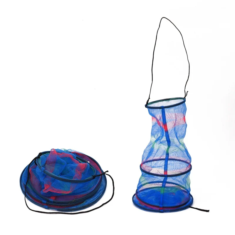 

Outdoor fishing Basket NetColor 3-layer fishing Basket Net 25*65CM lightweight and durable folding easy to carry nylon