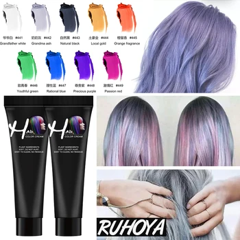 

9 Colors Hair Color Wax Hair Temporary Hair Color Dye Washable Unisex Instant Hair Styling Coloring Products DIY Wax Hair Gel