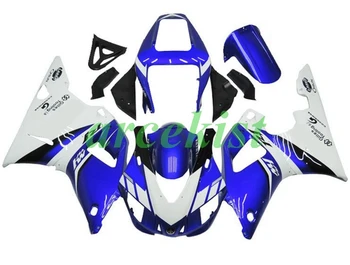 

4 Free Gifts New ABS Motorcycle Full Fairings Kit Fit For YAMAHA YZF R1 1998 1999 98 99 bodywork set Blue white