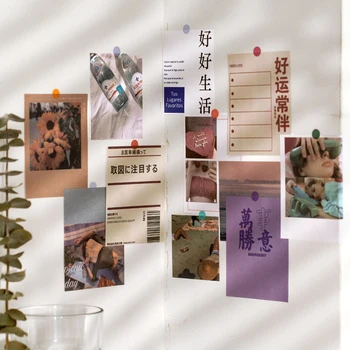 

Mohamm 200Pcs Time Memorandum Series Note Portable Memo Cute Retro Decoration Scrapbooking Paper Creative School Supplies