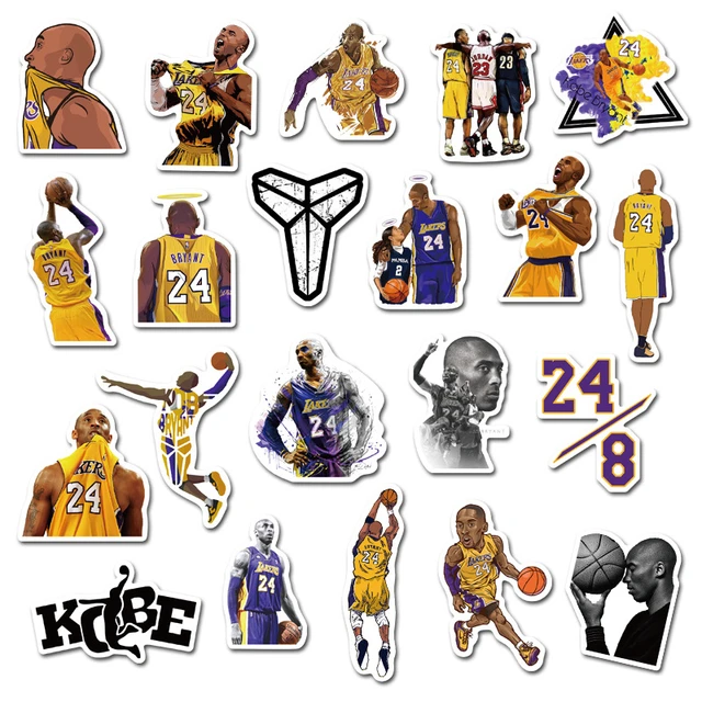 NBA Series Cartoon Graffiti Basketball Team Logo Stickers - PVC