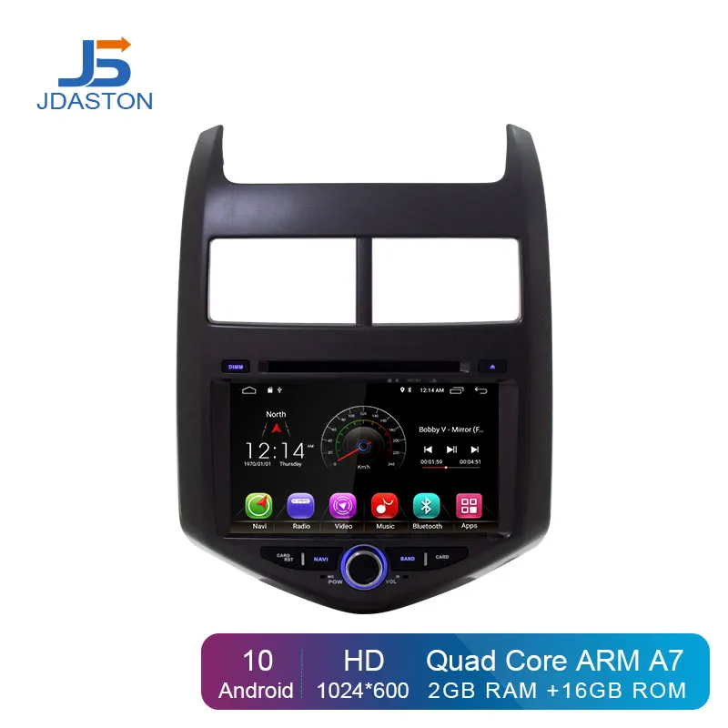 JDASTON Android 10 автомобильный dvd-плеер для Chevrolet Aveo/Sonic 2011 2012 2013 2 Din Автомобильный Радио gps навигация Мультимедиа стерео wifi