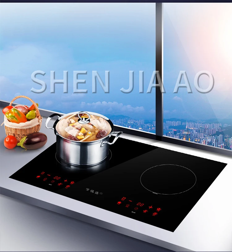 Description Picture 5 of itemEmbedded Induction Cooker Smart Home Double-head Electric Ceramic Stove Desktop Double Stove Induction Cooker Stir Fry