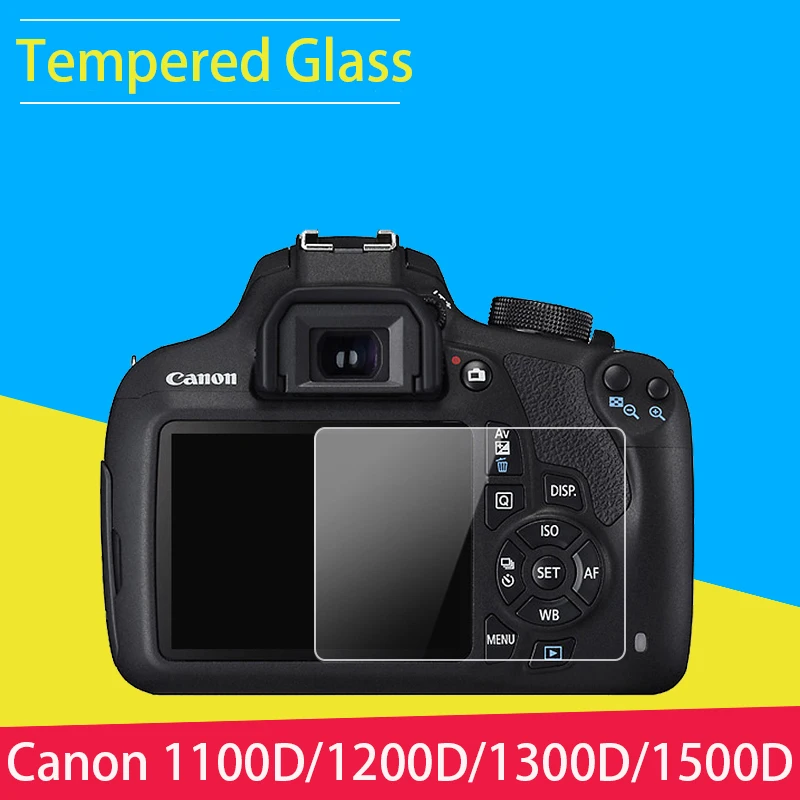 

Tempered Glass Lens LCD Screen Protector Protective For Canon eos 1100D 1200D 1300D 1500D