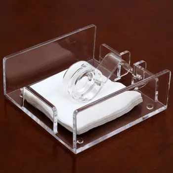 

Square Clear Acrylic Cocktail Napkin Holder Paper Serviette Dispenser Tissue Box Bar Caddy for Dining Table Hotel Home Decor