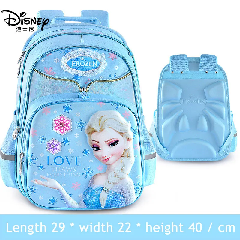 Disney Frozen 2 Школьный рюкзак для девочек 1-3 класса, новинка, Детский рюкзак с принцессой Эльзой для девочек, водонепроницаемый рюкзак для путешествий - Цвет: A