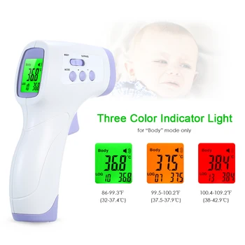 

Digital Infrared Thermometer Body Temperature Measurement LCD Backlight Display Non-contact IR Forehead Ear Thermometers