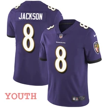 Youth kids New high quality Baltimore Lamar Jackson Ravens purple jersey
