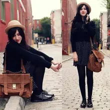 Винтаж Vogue Дамы Женщины Мужчины унисекс Винтаж Шерсть шляпа Боулер Дерби шляпа Кепка