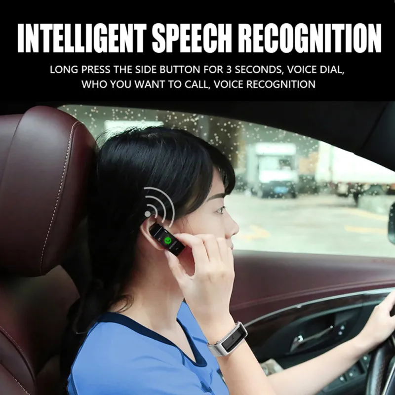 Bluetooth Смарт-браслет с функцией вызова, usb зарядка, умный голос, измерение артериального давления, пульса, умный Браслет