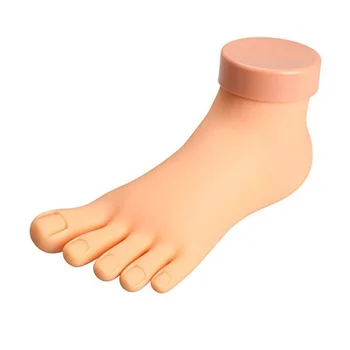 

NEW-Practice Foot Model Flexible Movable Soft Fake Foot Tool for Nail Art Train
