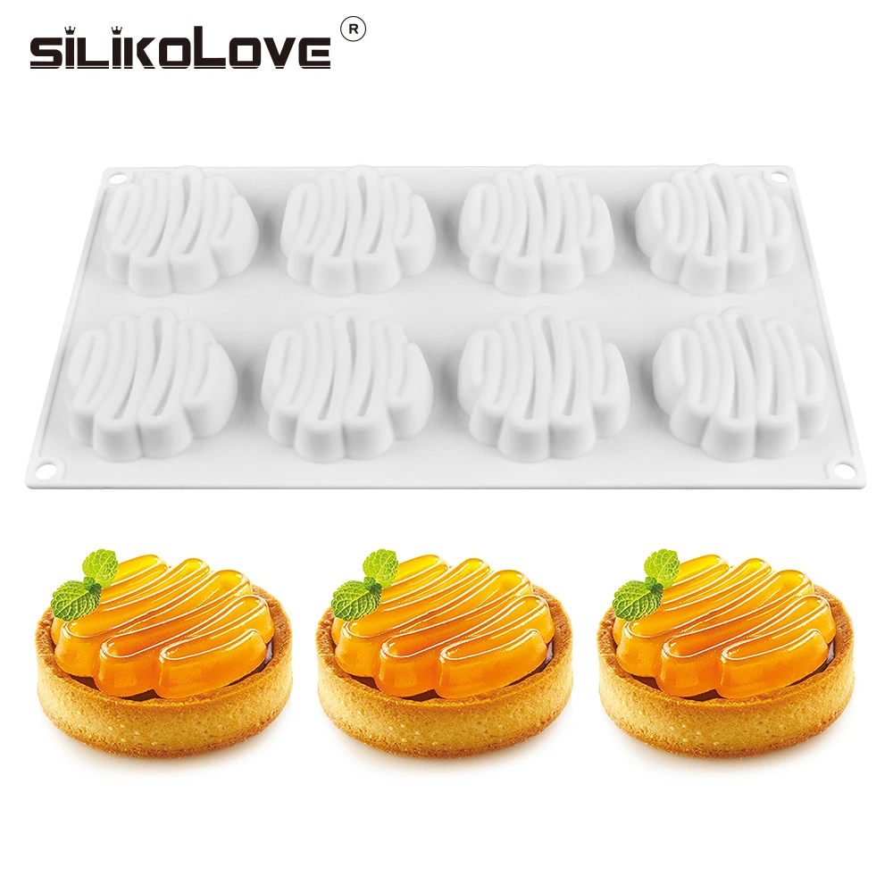 Силиконовая 3D форма SILIKOLOVE для торта 8 ячеек инструменты выпечки сделай сам мусс