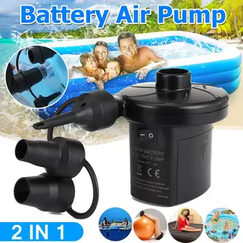 

Portable DC 12V Electric Air Pump 3 Nozzles Air compressor Universal Home Battery Pump For Inflatable Bed Swimming Ring Pool
