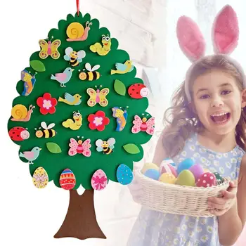 

2020 Easter Children DIY Felt Pendant Children's Room Cartoon Wall Decoration Pendant Educational Toy for Kid Children