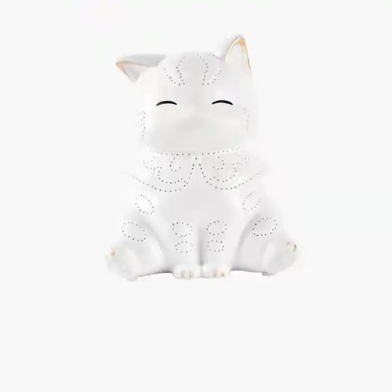 Gốm Trang Trí Mèo Thần Tài Sứ Kitty Đèn Ngủ Để Bàn Trang Trí Nhà