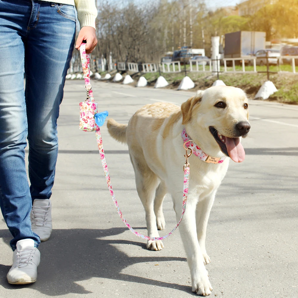 personalizado flor, Pequeno Médio Grande Cão Pet