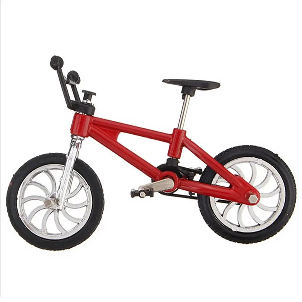 

Emulational Mini Alloy Bicycle Model Diecast Metal Finger Mountain Bike Racing Toy Bend Road Simulation Collection Toys For Kids
