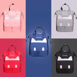 Sac de rangement pour couches de bébé, chat mignon, nouveau sac de rangement de grande capacité pour poussette de bébé, sac imperméable à la mode, sac multifonction pour couches 