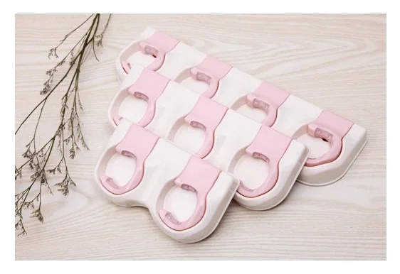 Pink 4 Hooks Держатель для метлы, настенный держатель, органайзер для садовых инструментов, органайзер для дома и гаража, грабли, ручки для швабр - Цвет: Pink 4 Hooks