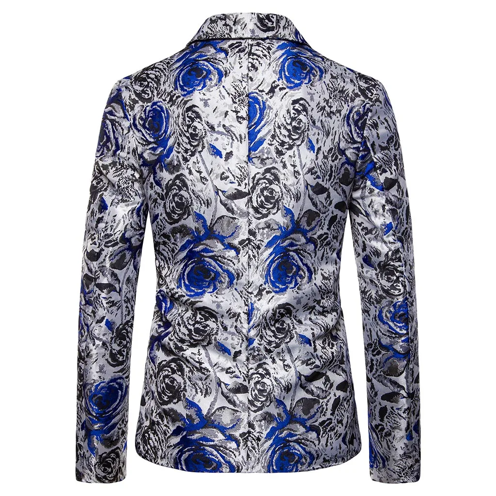 Модный мужской блейзер в разноцветную полоску, дизайн размера плюс 5xl, стильный Повседневный Мужской приталенный пиджак, пальто для выпускного