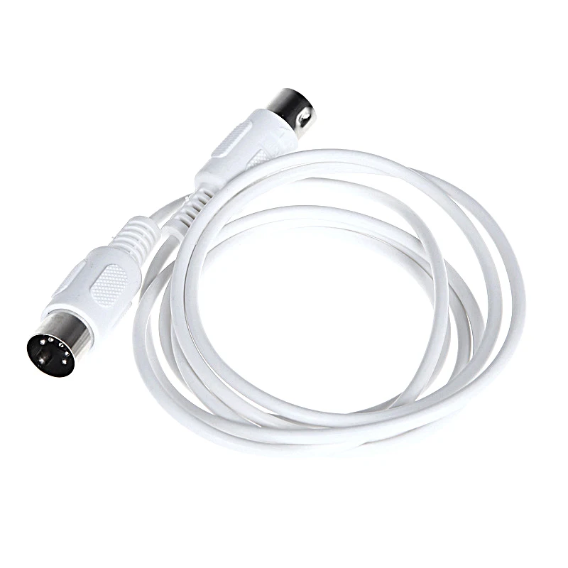 Copper Audio Cord 5 Pin Male to 5 Pin Male MIDI Extension Cable Waterproof for Musical Instrument