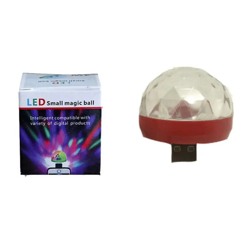 Мини светодиодный USB автомобильный атмосферный светильник DJ RGB красочный Автомобильный светодиодный декоративный светильник для дискотеки, сцены, фестиваля, вечерние аксессуары для караоке - Испускаемый цвет: red