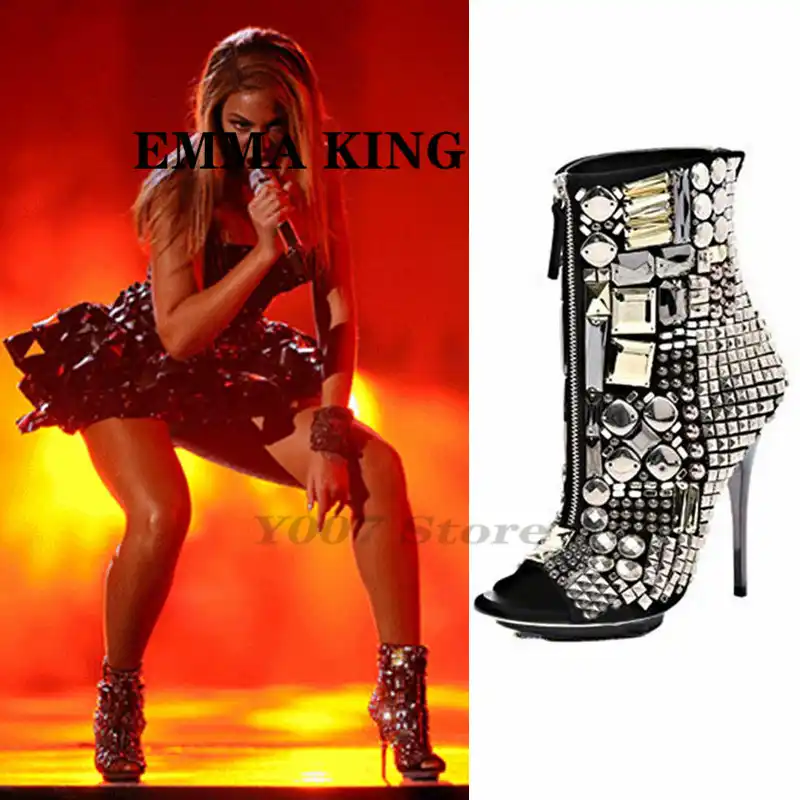 beyonce red bottom boots