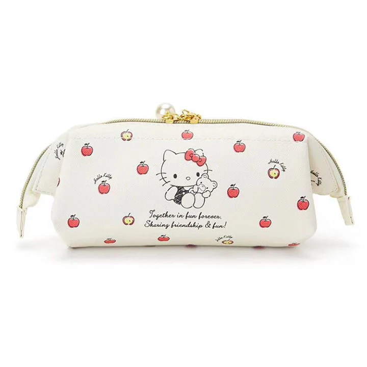 Мультфильм Sanrio, Hello Kitty с рисунками из мультфильма «My Melody Cinnamoroll тряпичный кошелек, сумочка, косметичка для макияжа Сумки Пенал для детей - Цвет: Хаки